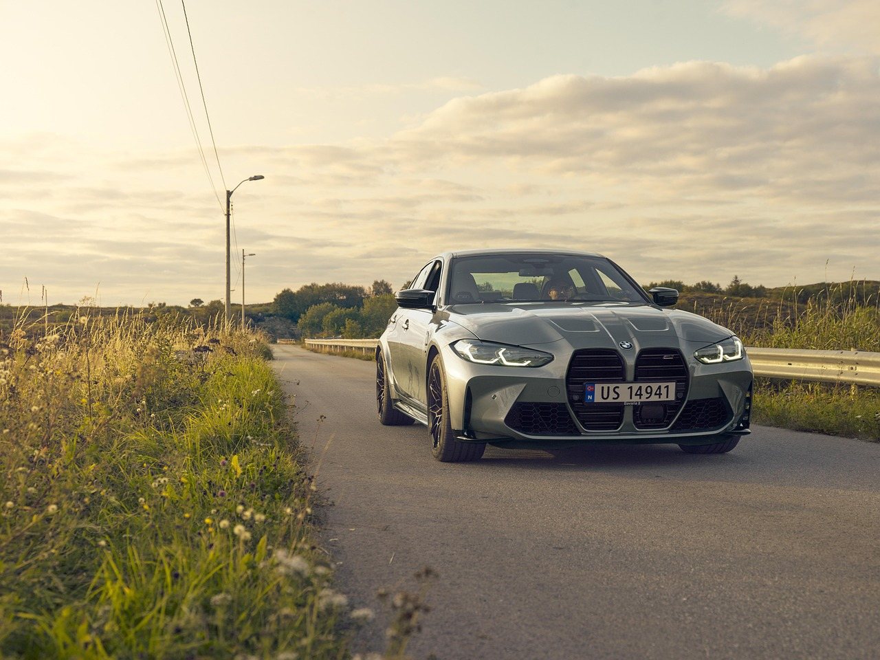 A BMW M3 saloon